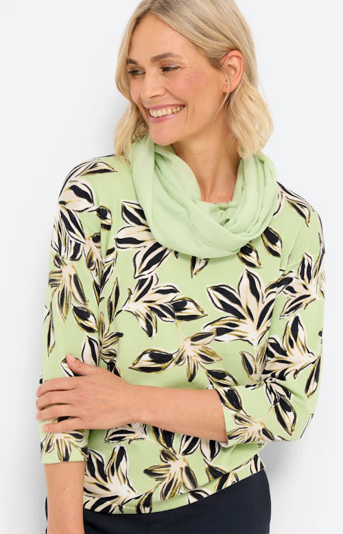 Colsjaal met transparantie, pistache
