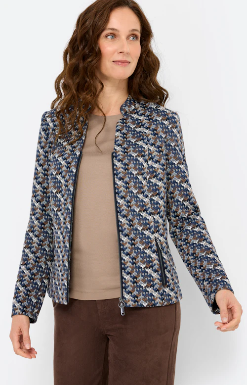 Blazer met structuur, navy