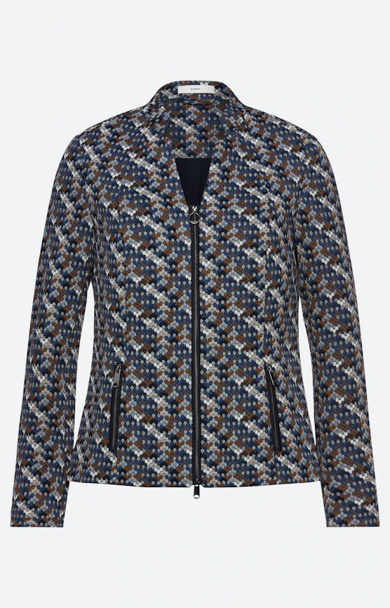 Blazer mit Struktur, navy