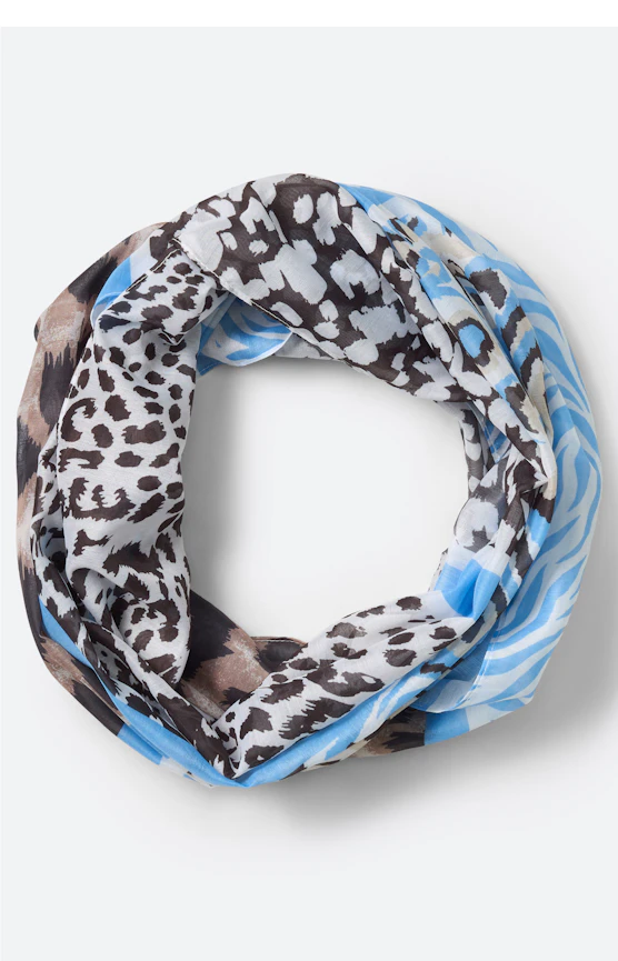 Colsjaal met motievenmix, multicolour