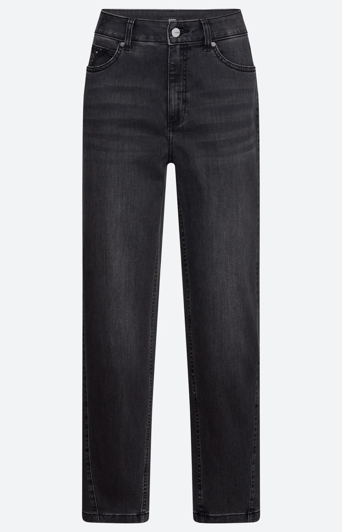 Barrel jeans 28 inch, donkergrijs