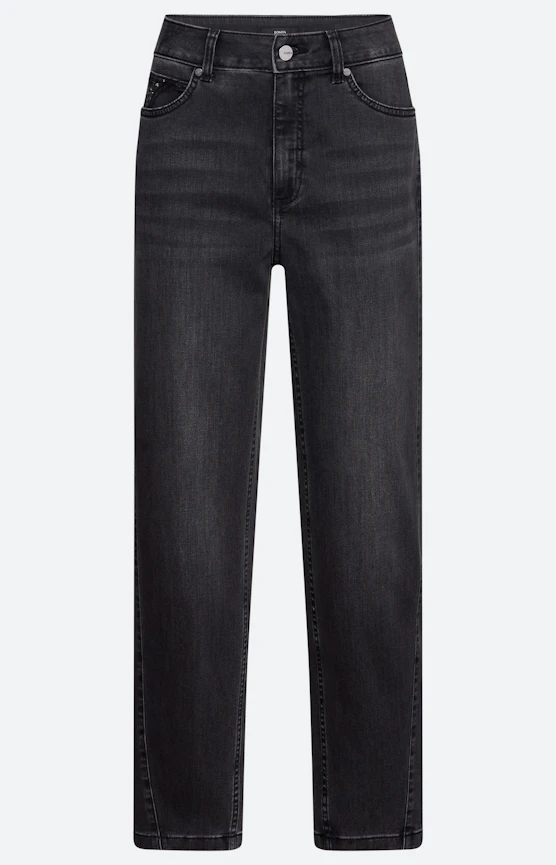 Barrel jeans 28 inch, donkergrijs