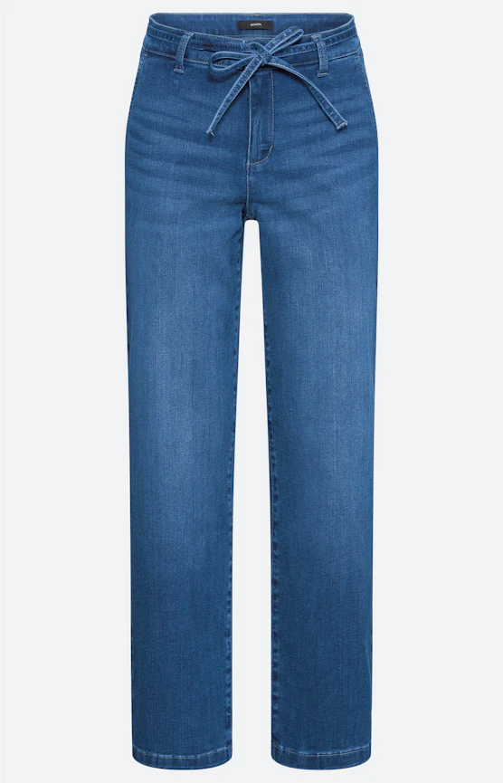 Jeans mit weitem Bein 30Inch, Mid Stone