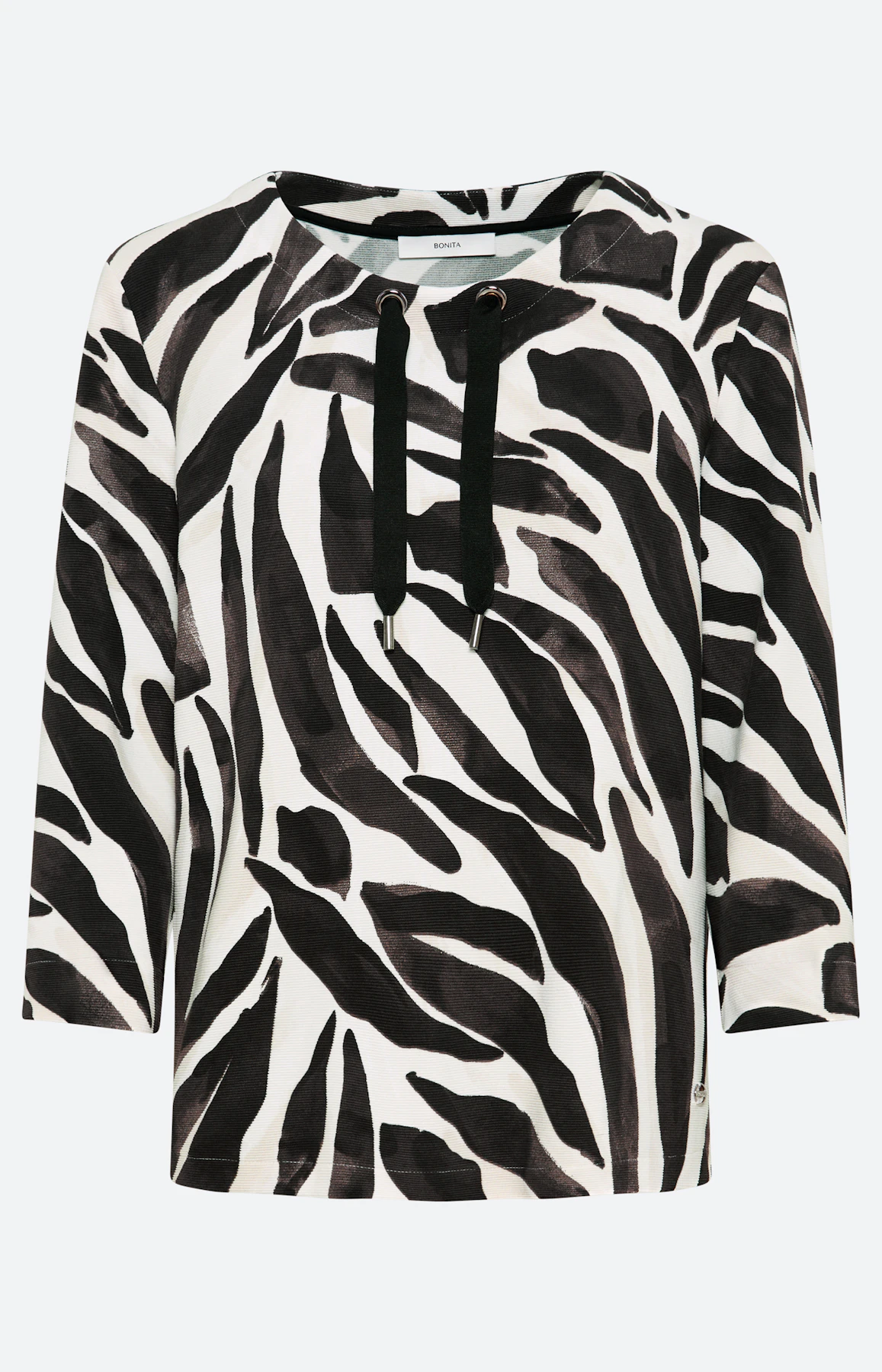Sweatshirt met zebramotief, bruin