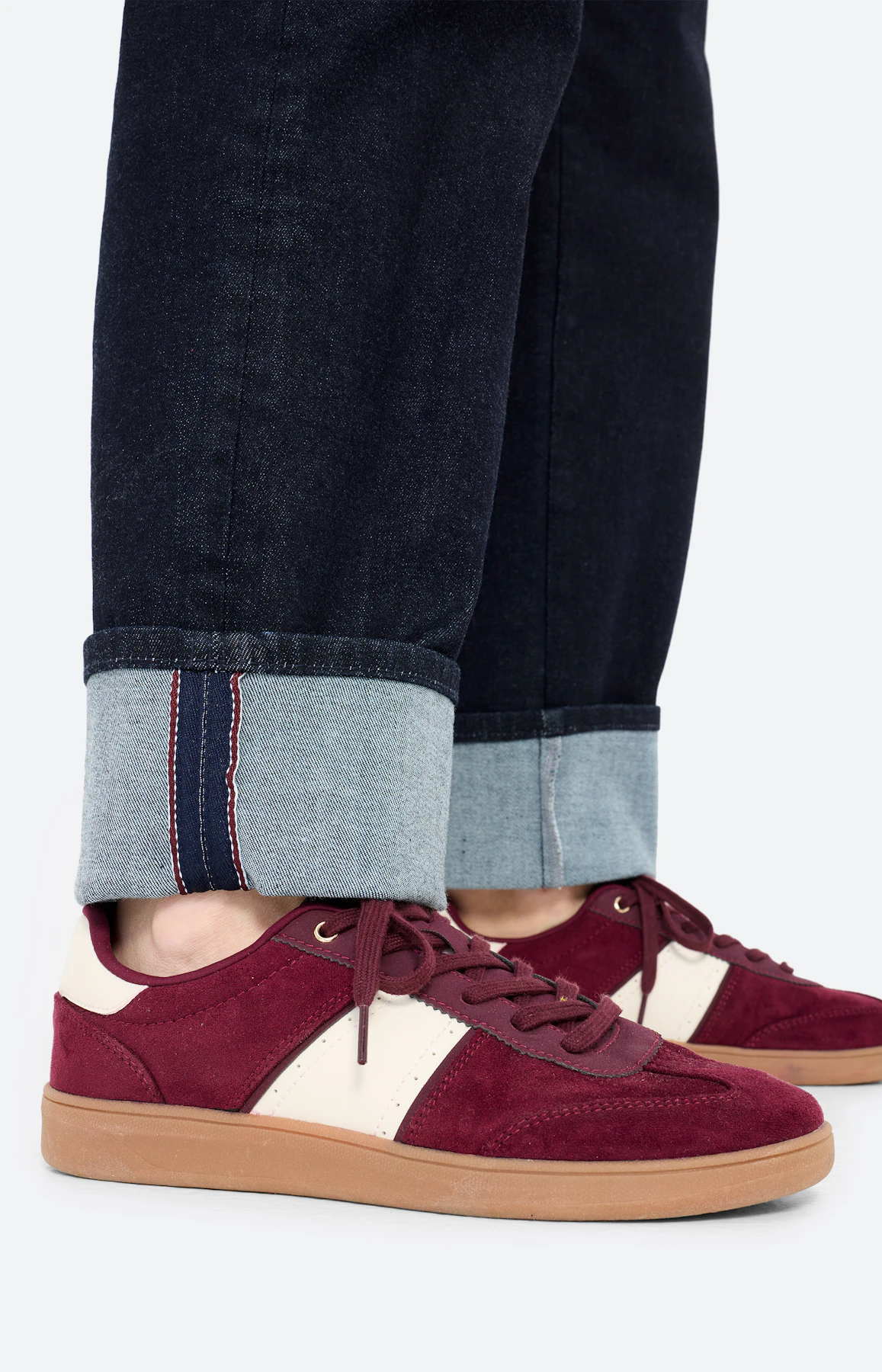 Jeans, wijde pijpen 30 inch, dark denim