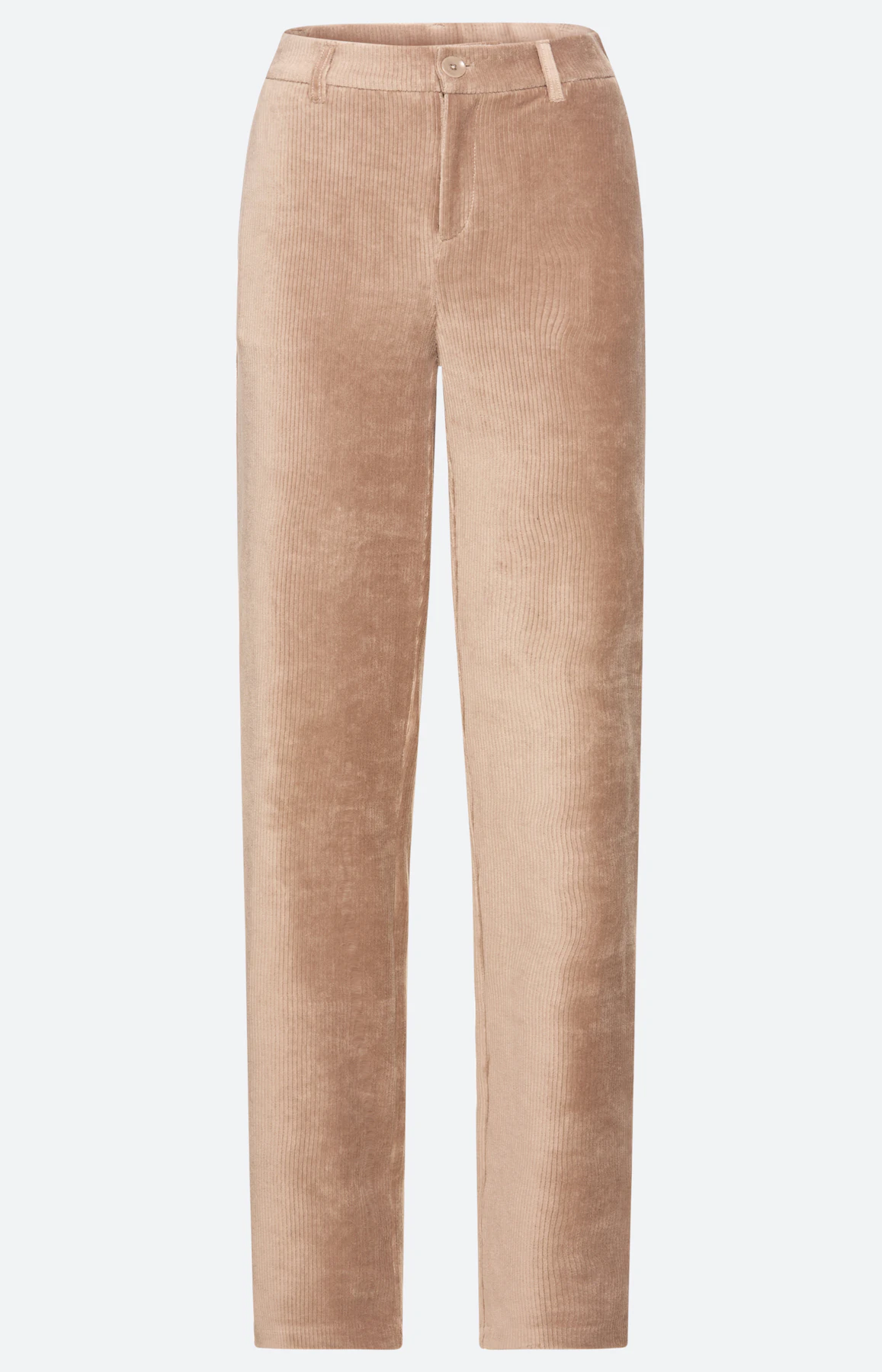 Marlene-broek, cord 32 inch, lichtbruin