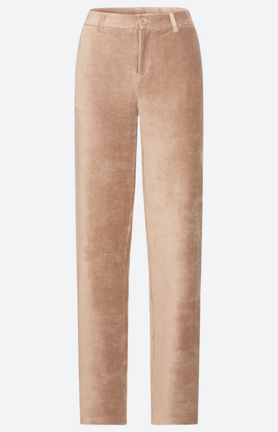 Marlenehose aus Cord 32Inch, hellbraun