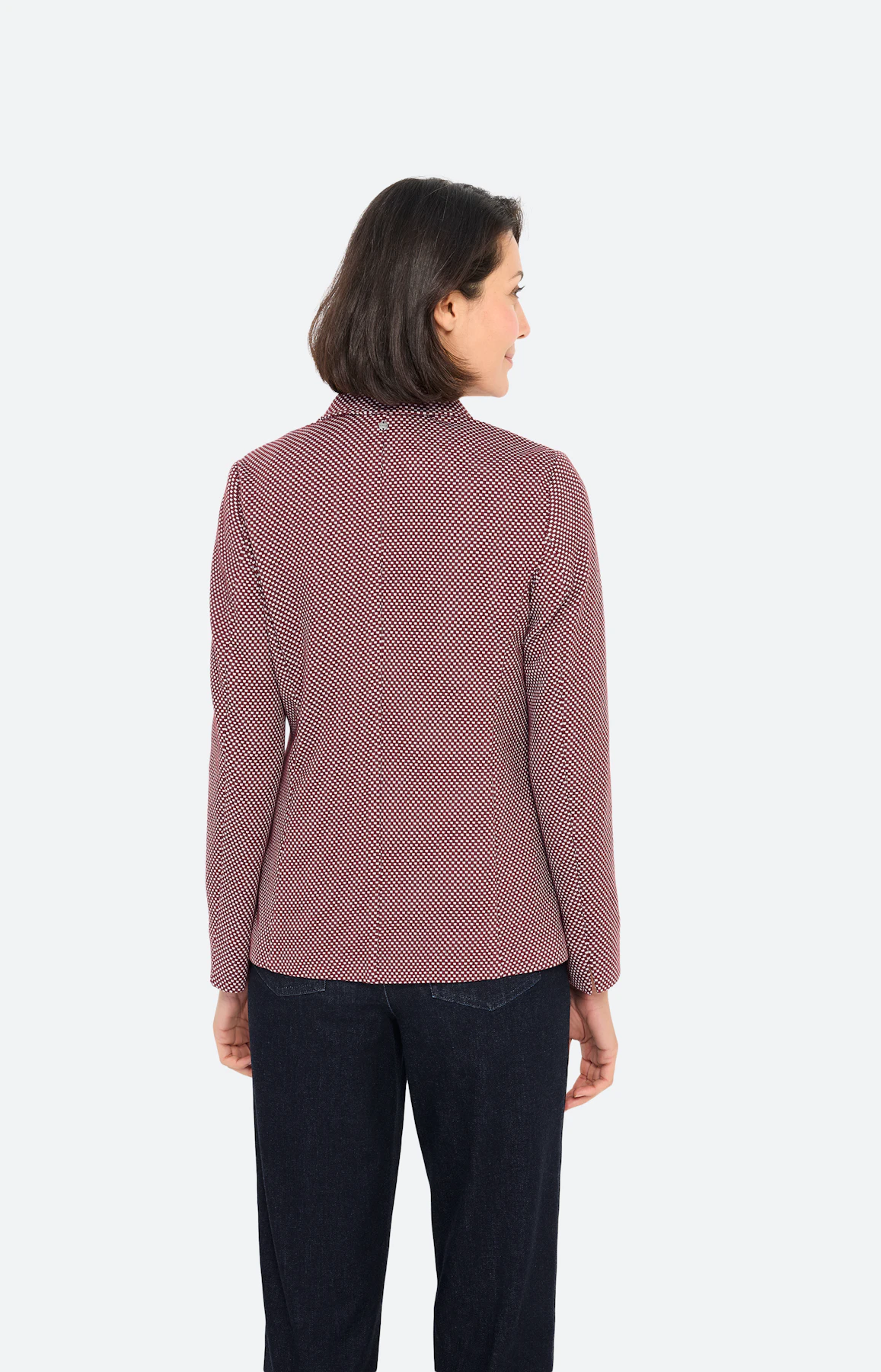 Blazer met structuur, bordeaux
