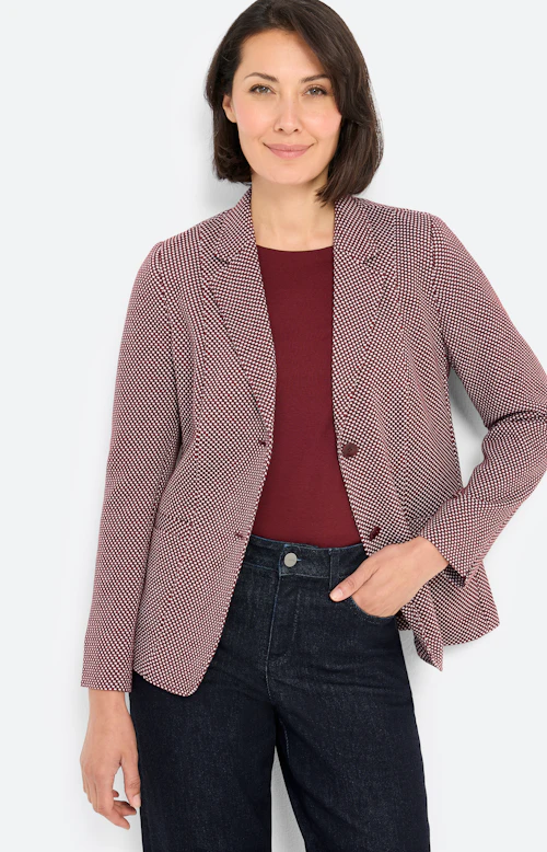 Blazer met structuur, bordeaux