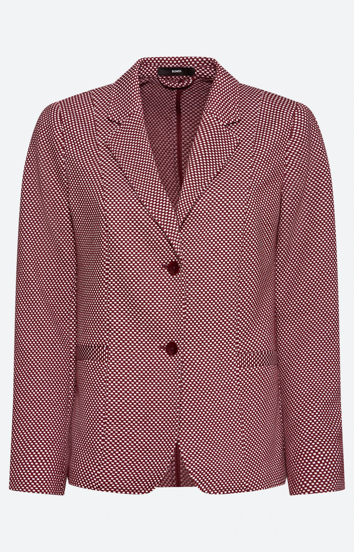 Blazer met structuur, bordeaux