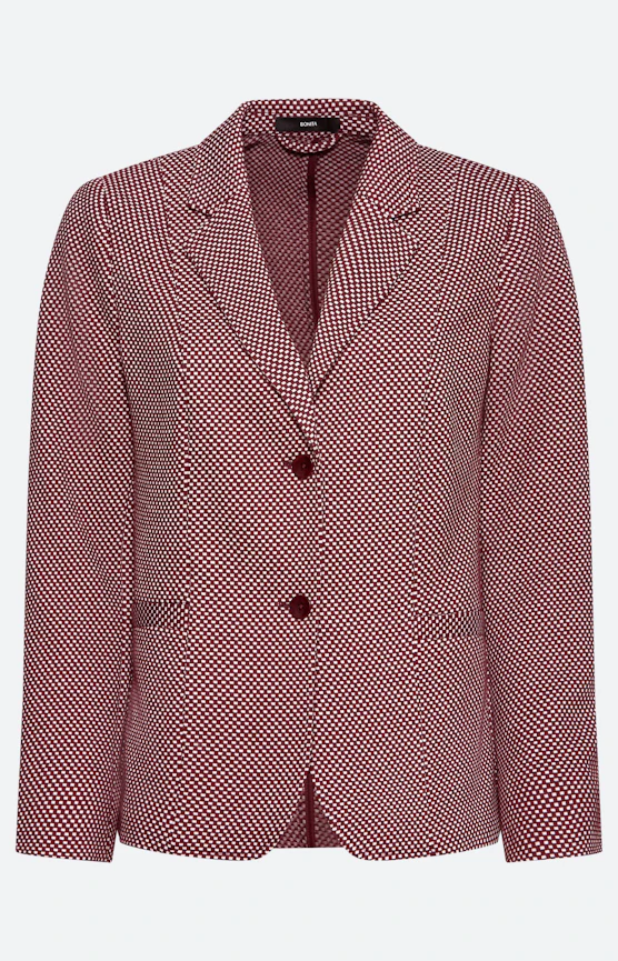 Blazer met structuur, bordeaux