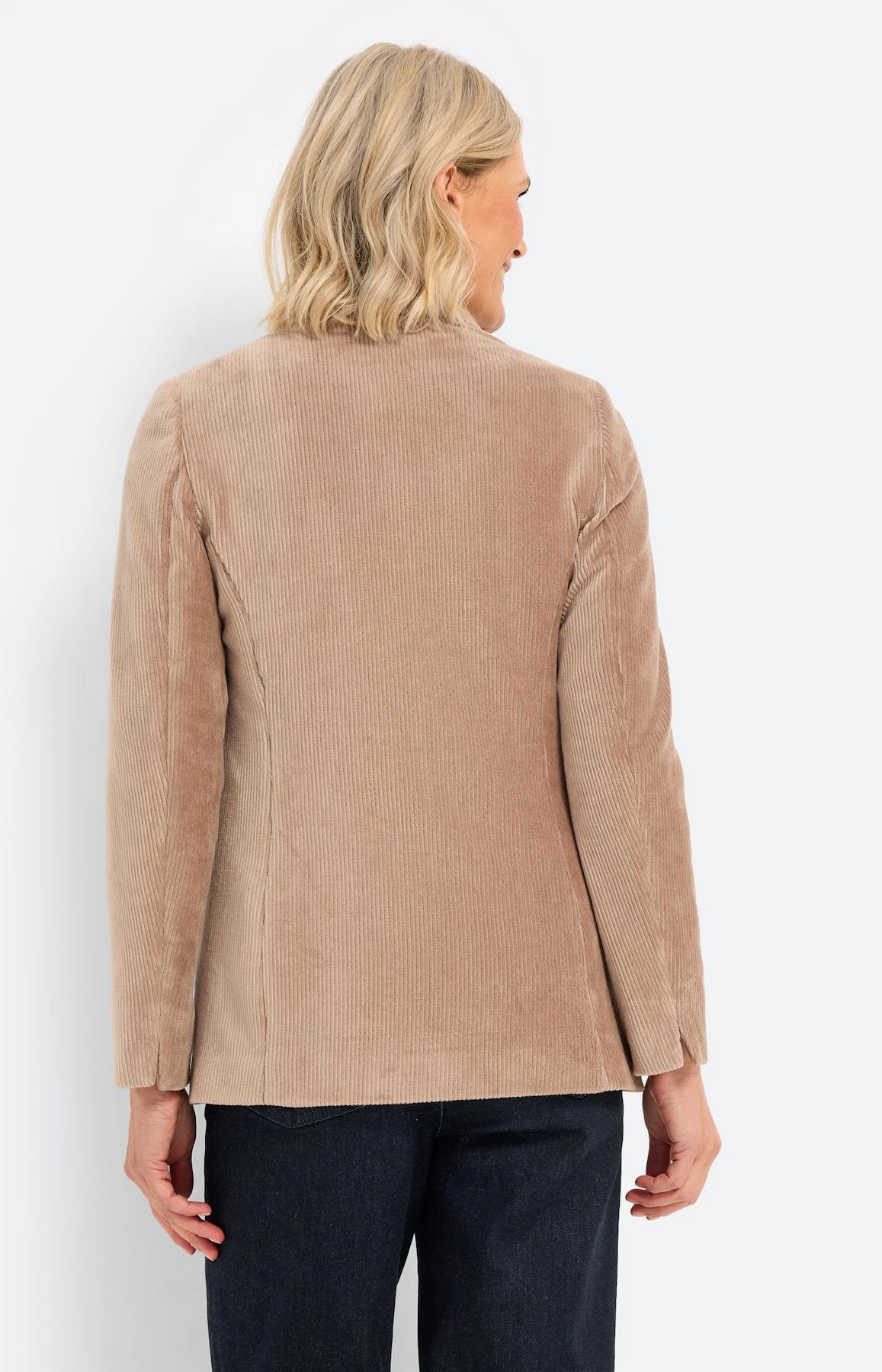 Blazer aus Cord, hellbraun