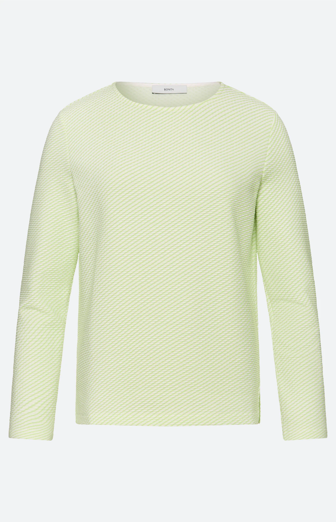 Sweatshirt met strepen, pistache
