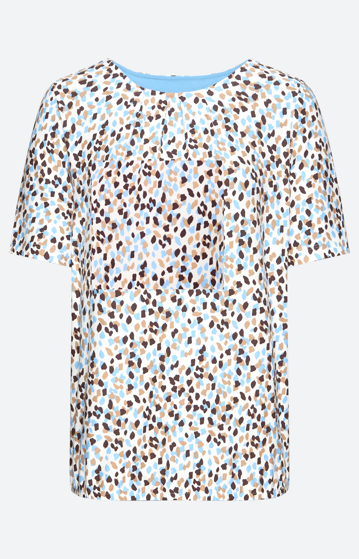 T-shirt met minimal-patroon, wit