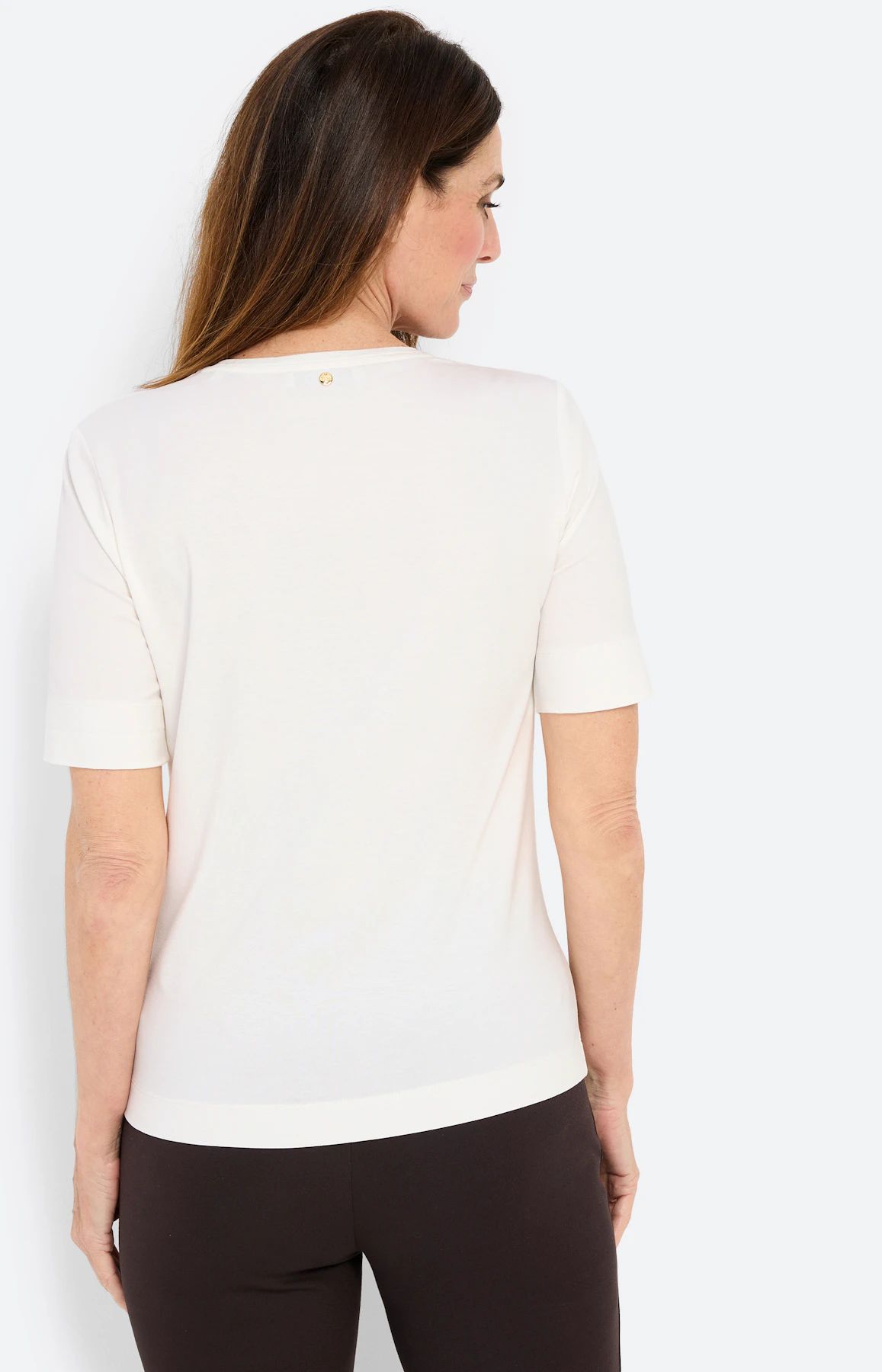 T-shirt met animal-frontprint, wit