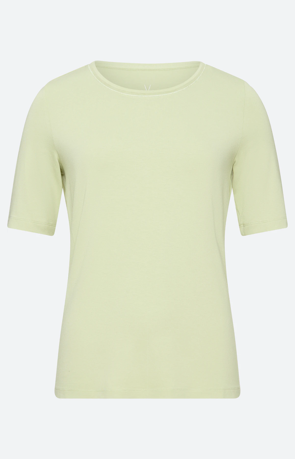 T-shirt met ronde hals, pistache