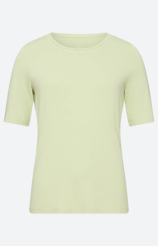 T-Shirt mit Rundhals, pistazie