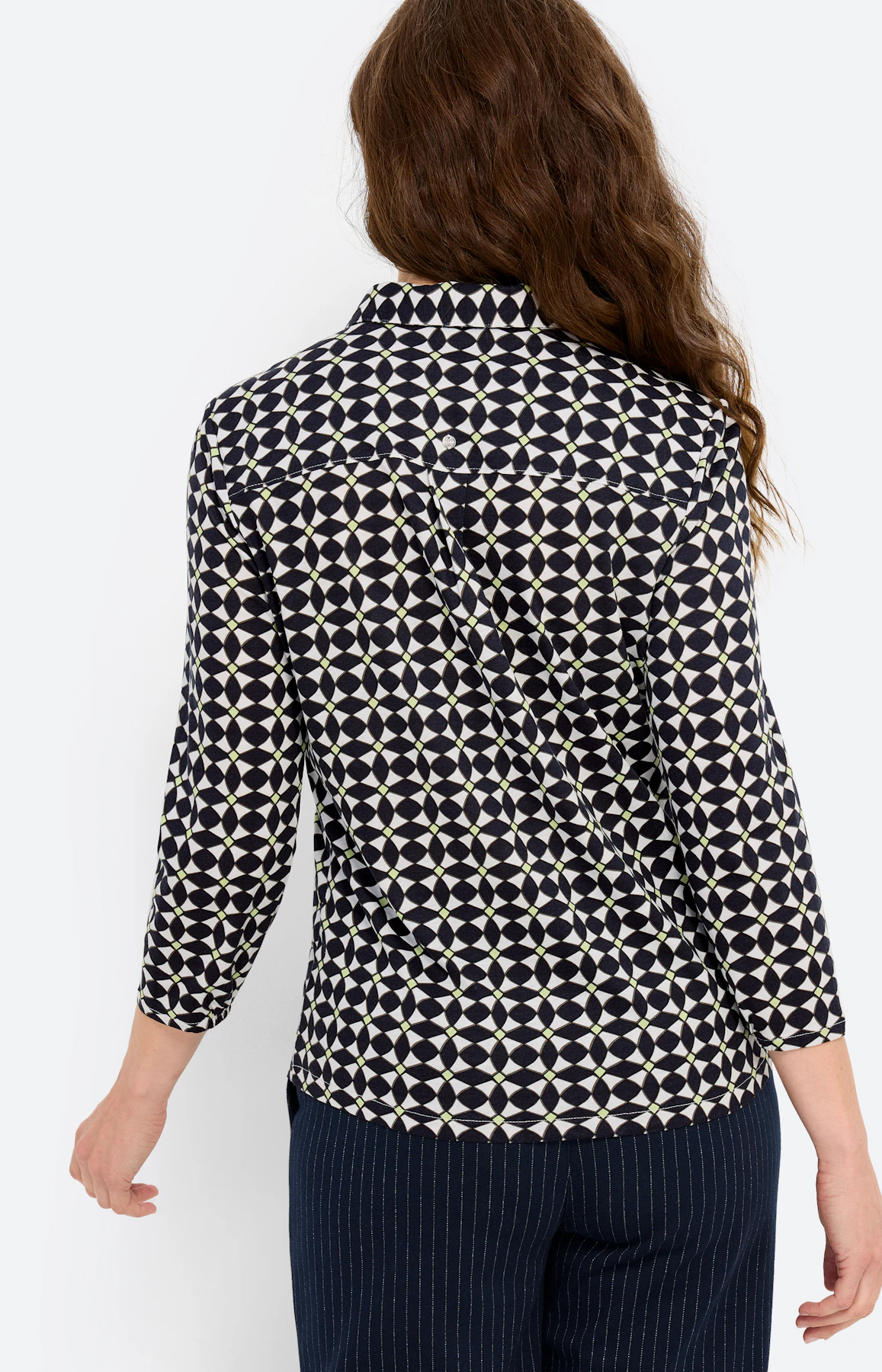 Shirt mit Umlegekragen, navy