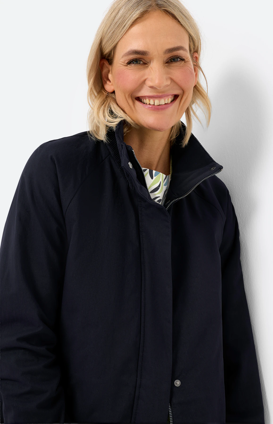 Jas in trenchcoat-design, navy