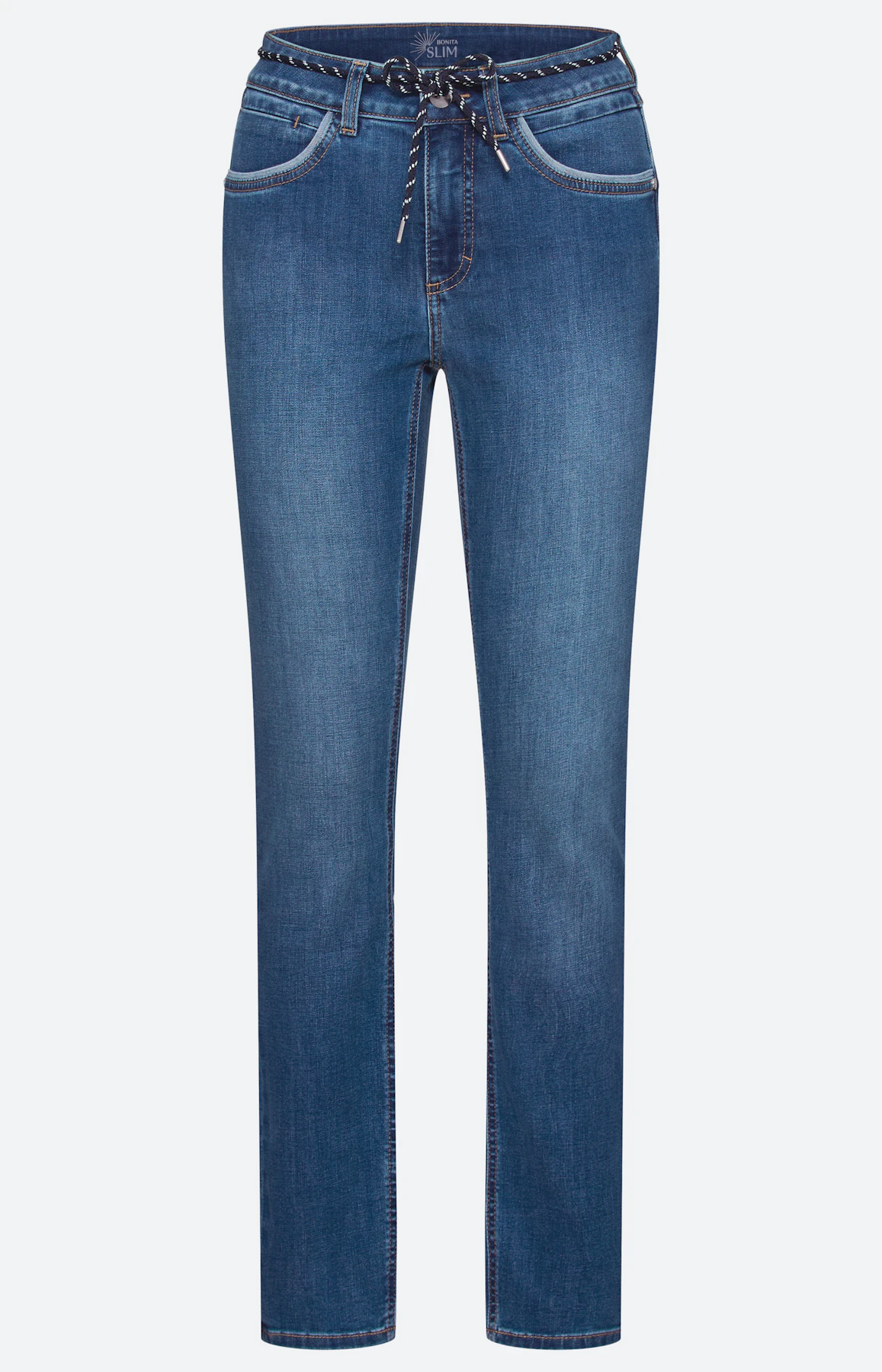 Jeans in slim fit 30 inch, mid blue