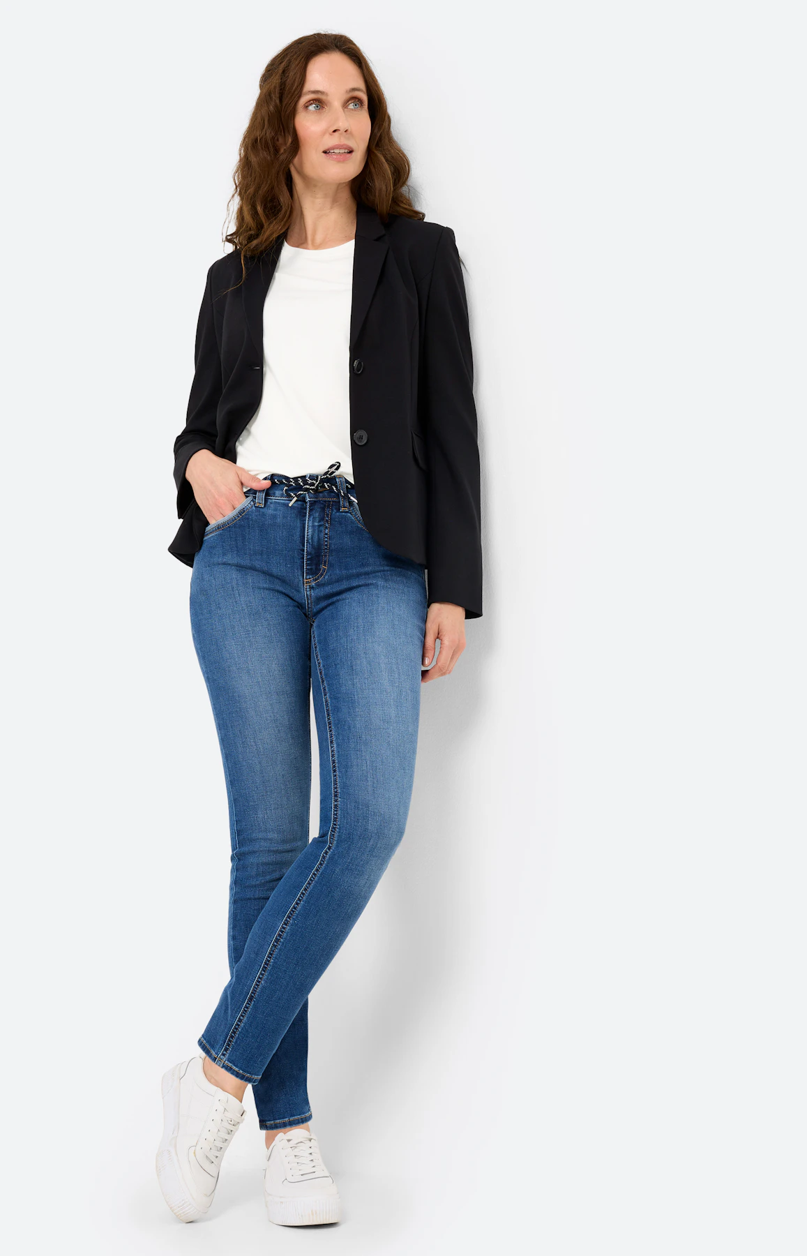 Jeans in slim fit 30 inch, mid blue