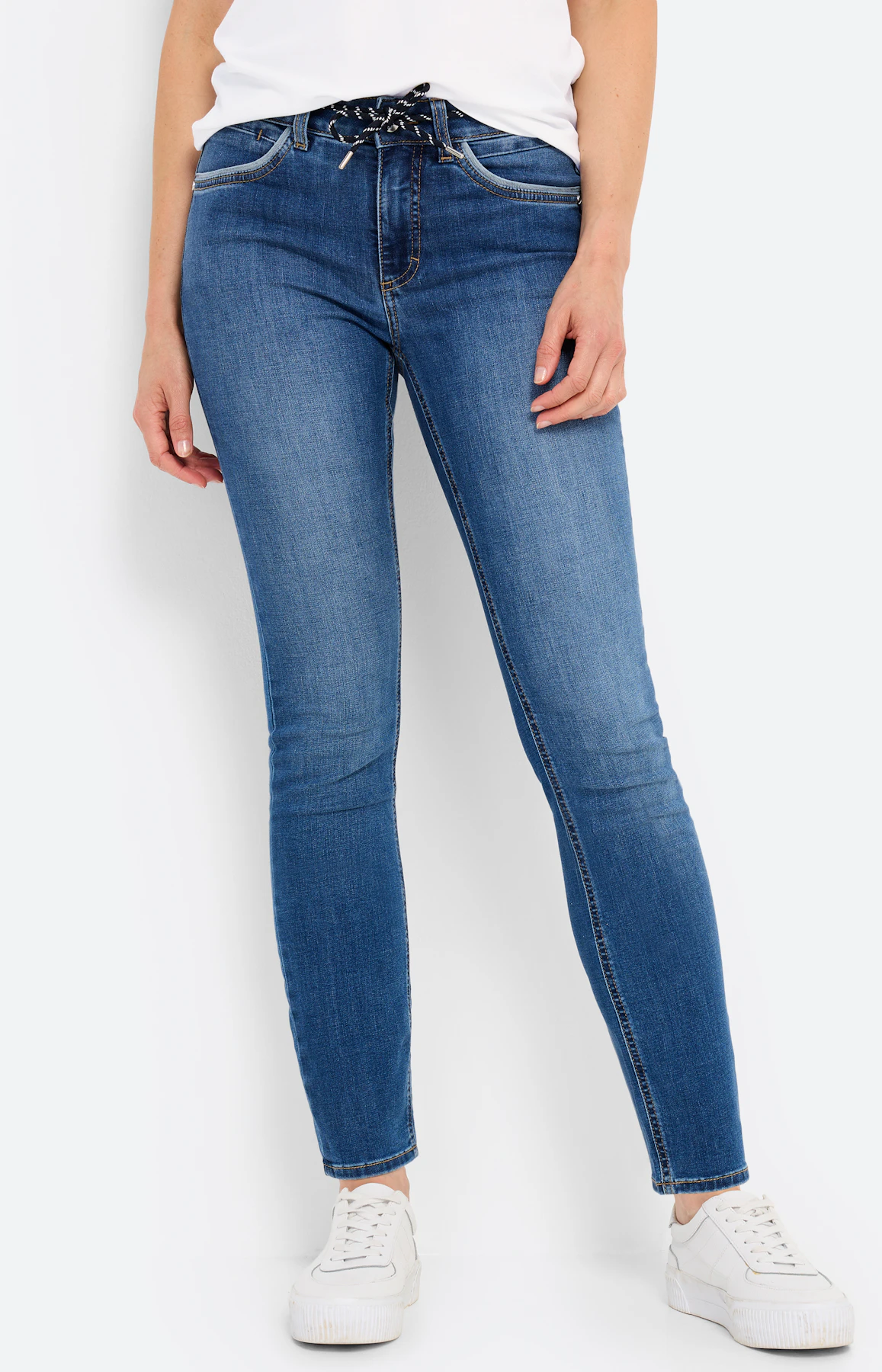 Jeans in slim fit 30 inch, mid blue