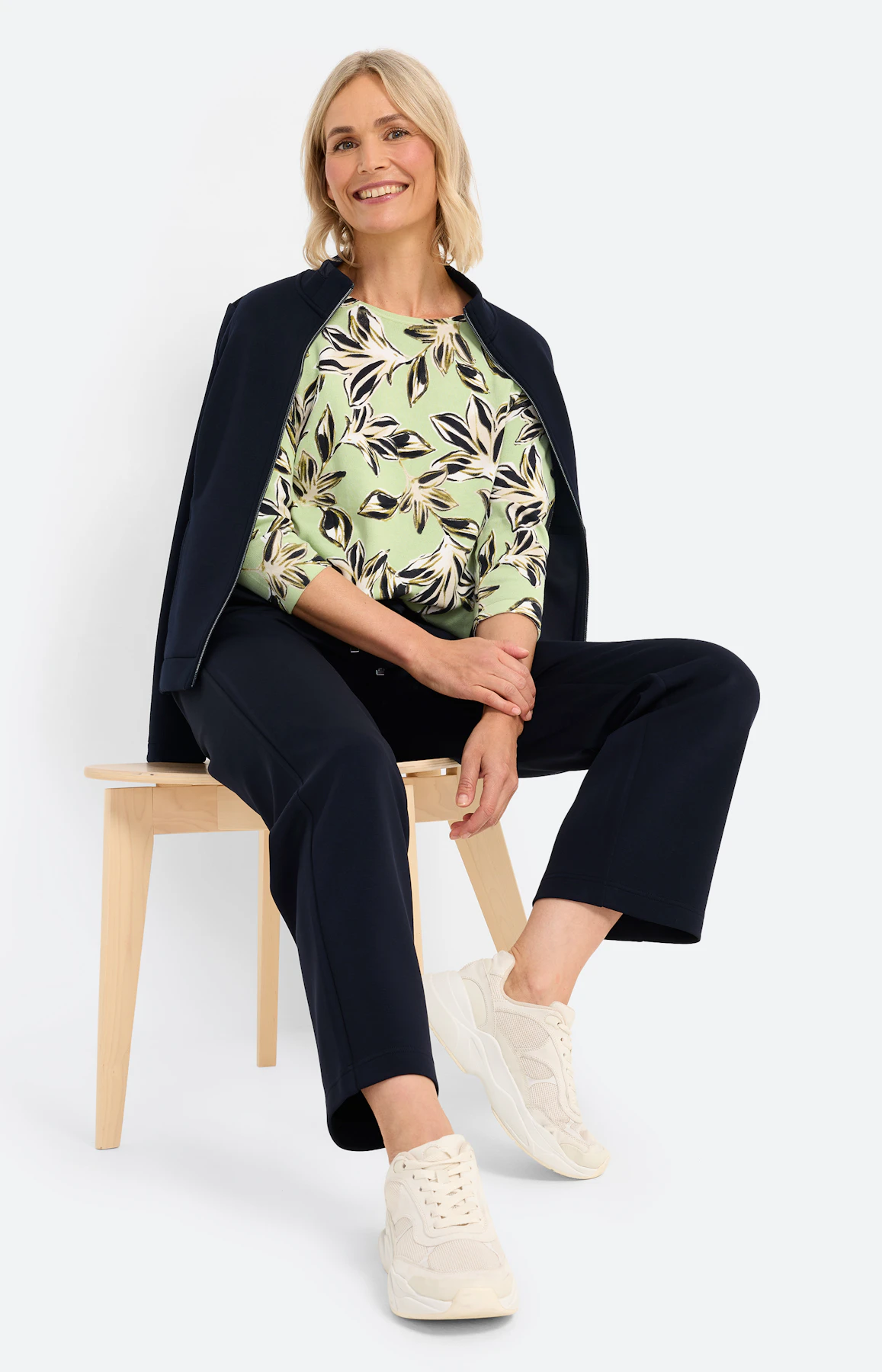 Jogger met stretchband 30 inch, navy