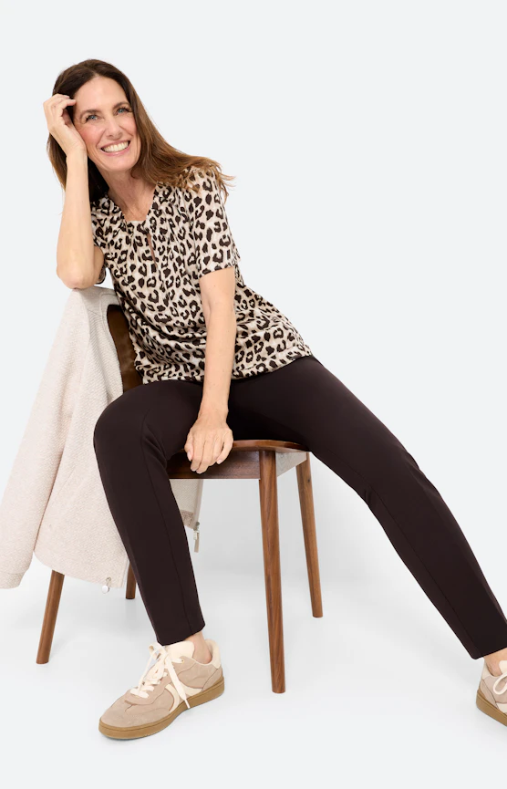 Een collectie met opvallende luipaardprints en sportieve stijlen 
 Inspiratie uit de collectie "Animal Vibes"
