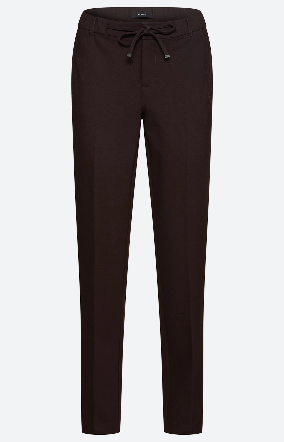 Broek met smalle pijpen 30 inch, bruin