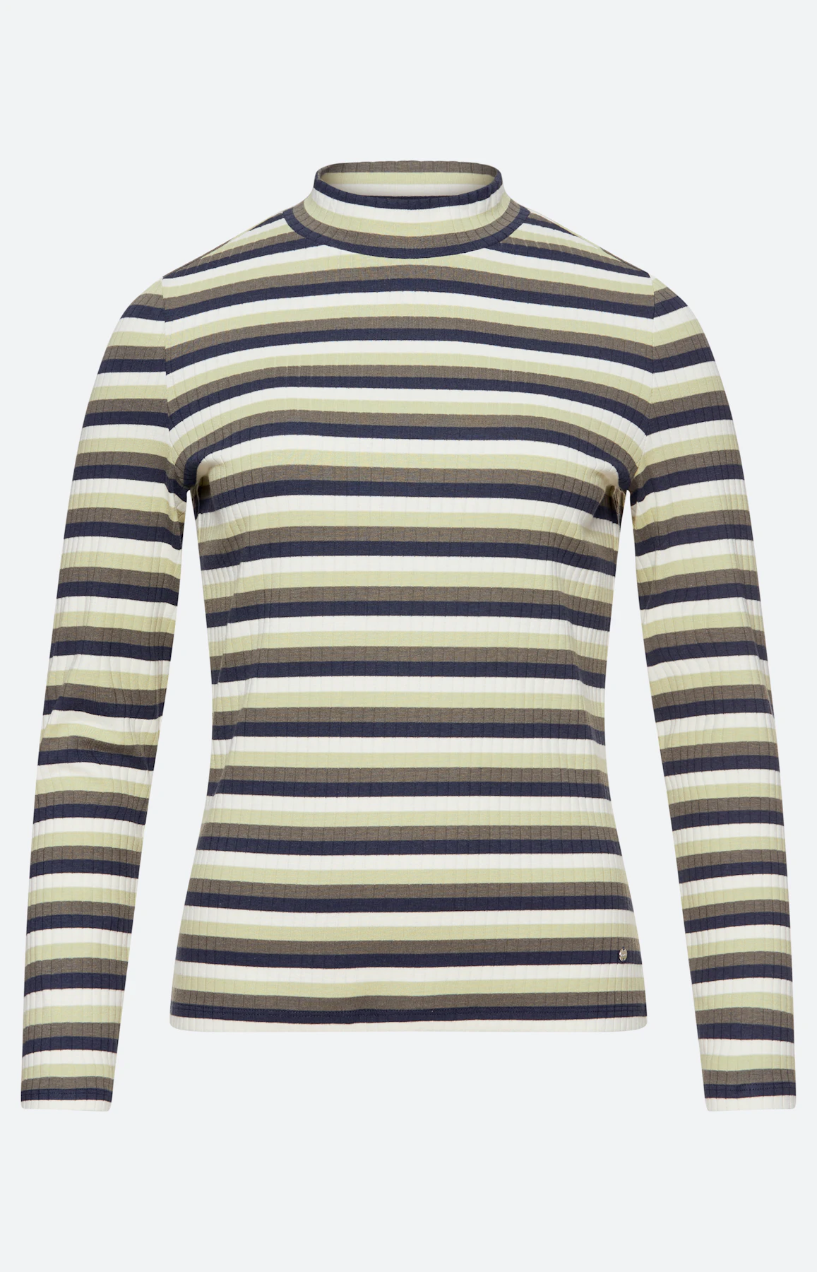 Shirt met ribstructuur, petrol