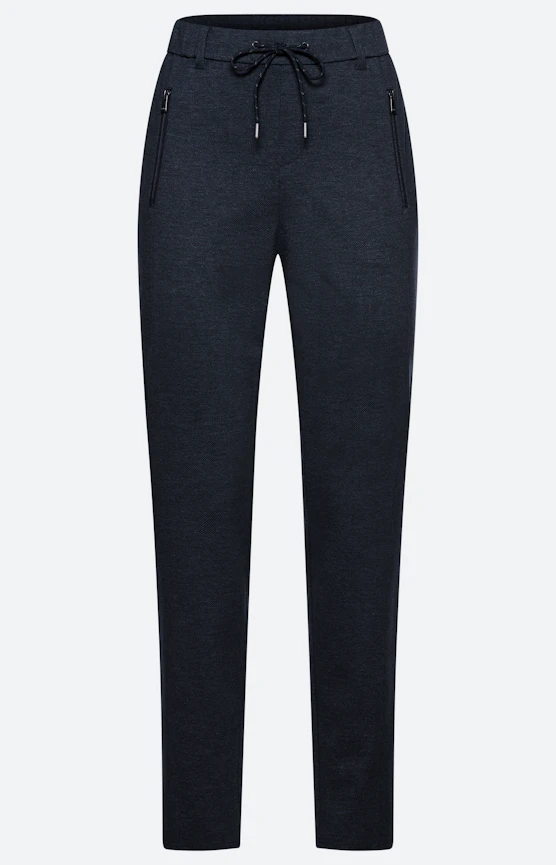 Broek met stretchband 30 inch, navy