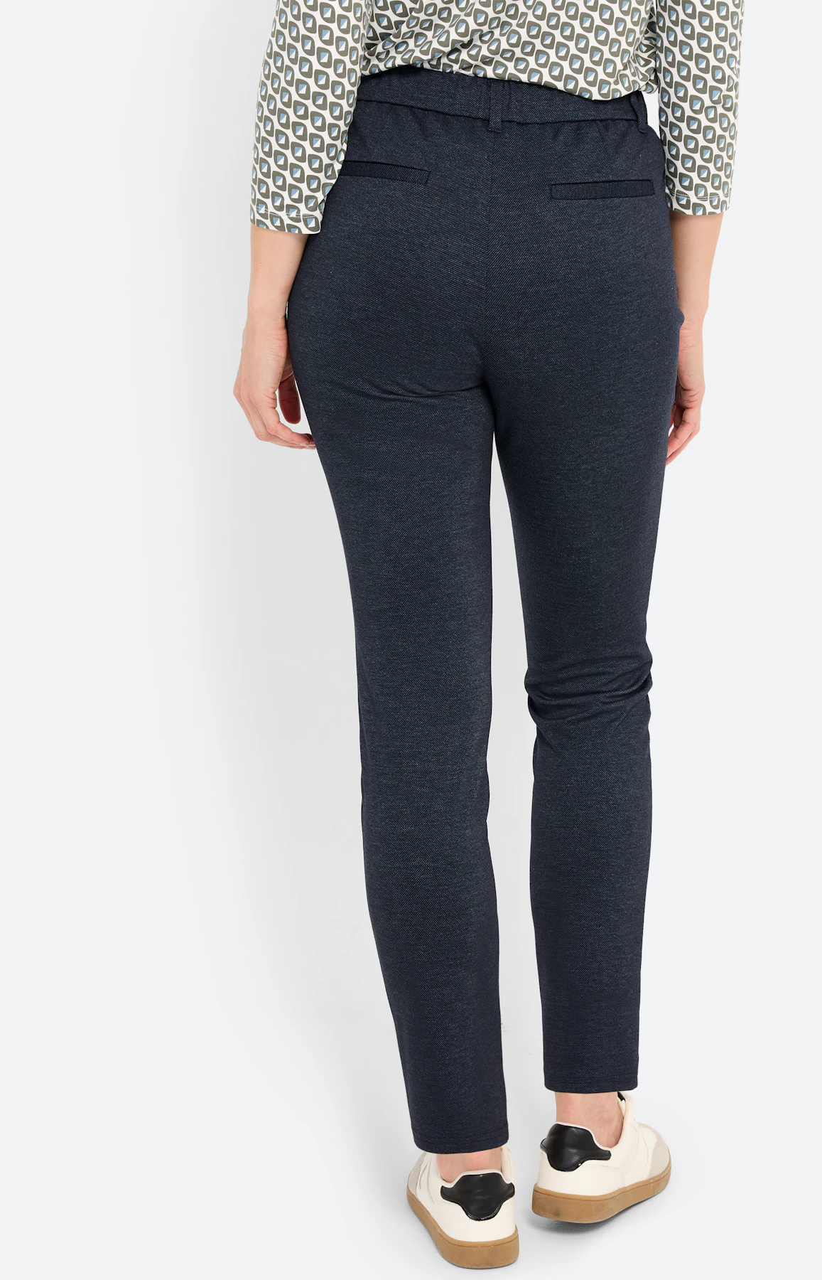 Broek met stretchband 30 inch, navy