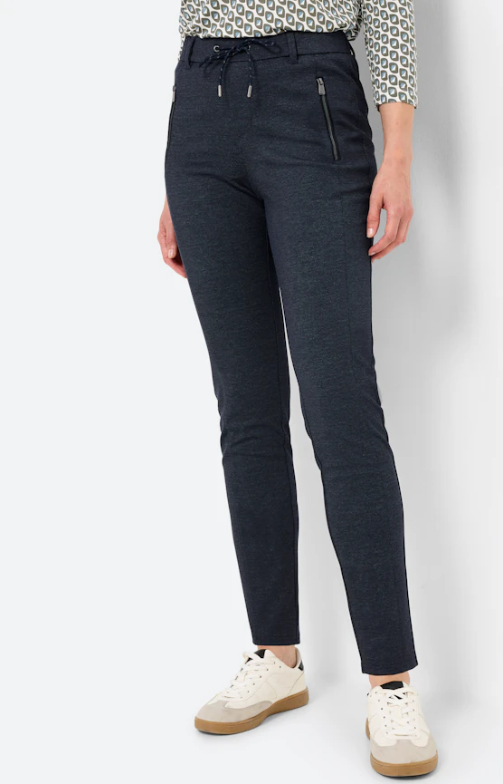 Broek met stretchband 30 inch, navy