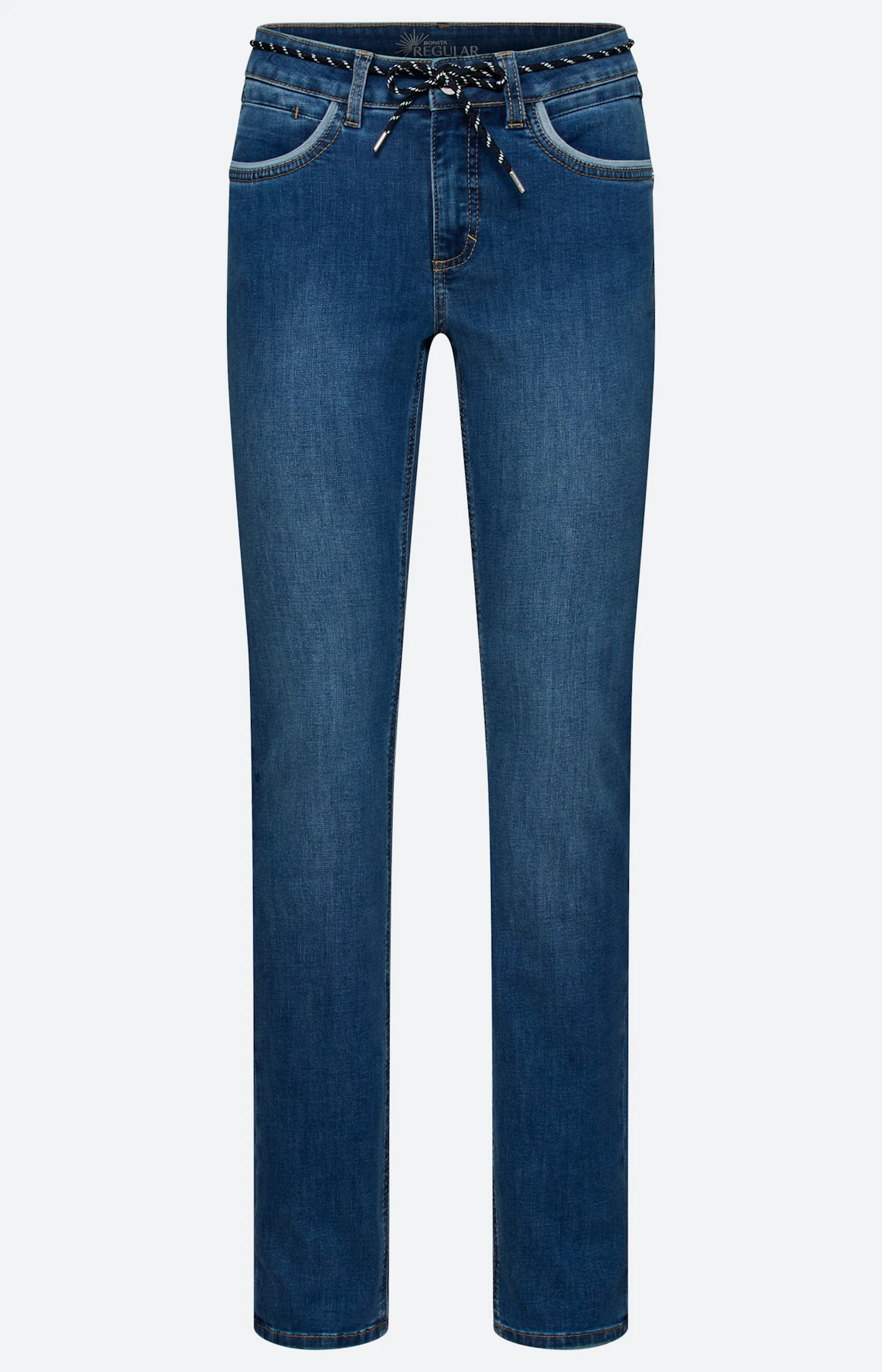 Jeans in regular fit 32 inch, mid blue