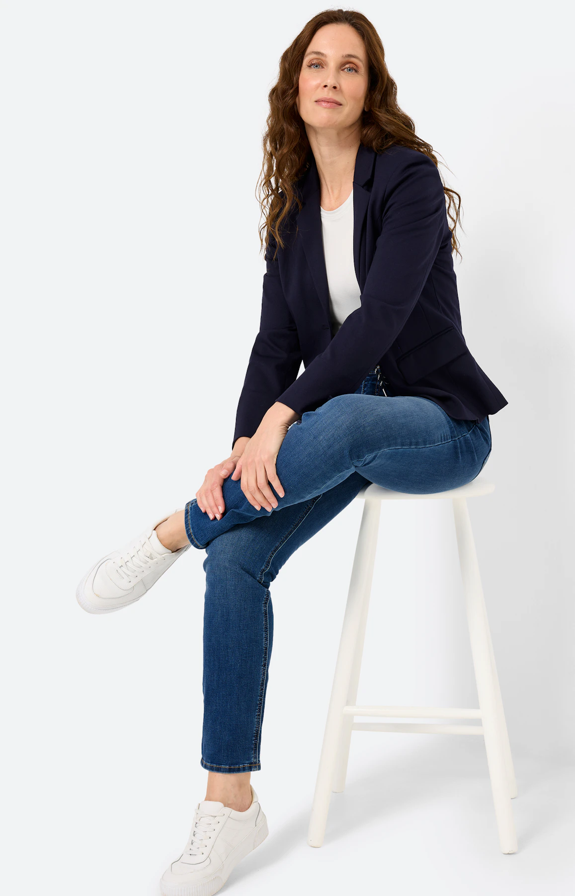 Jeans in regular fit 32 inch, mid blue