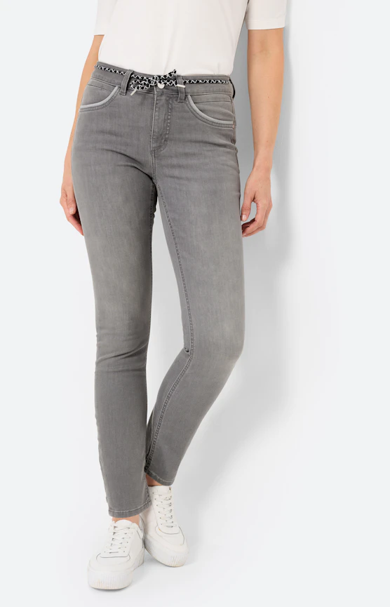 Jeans in slim fit 30 inch, grijs