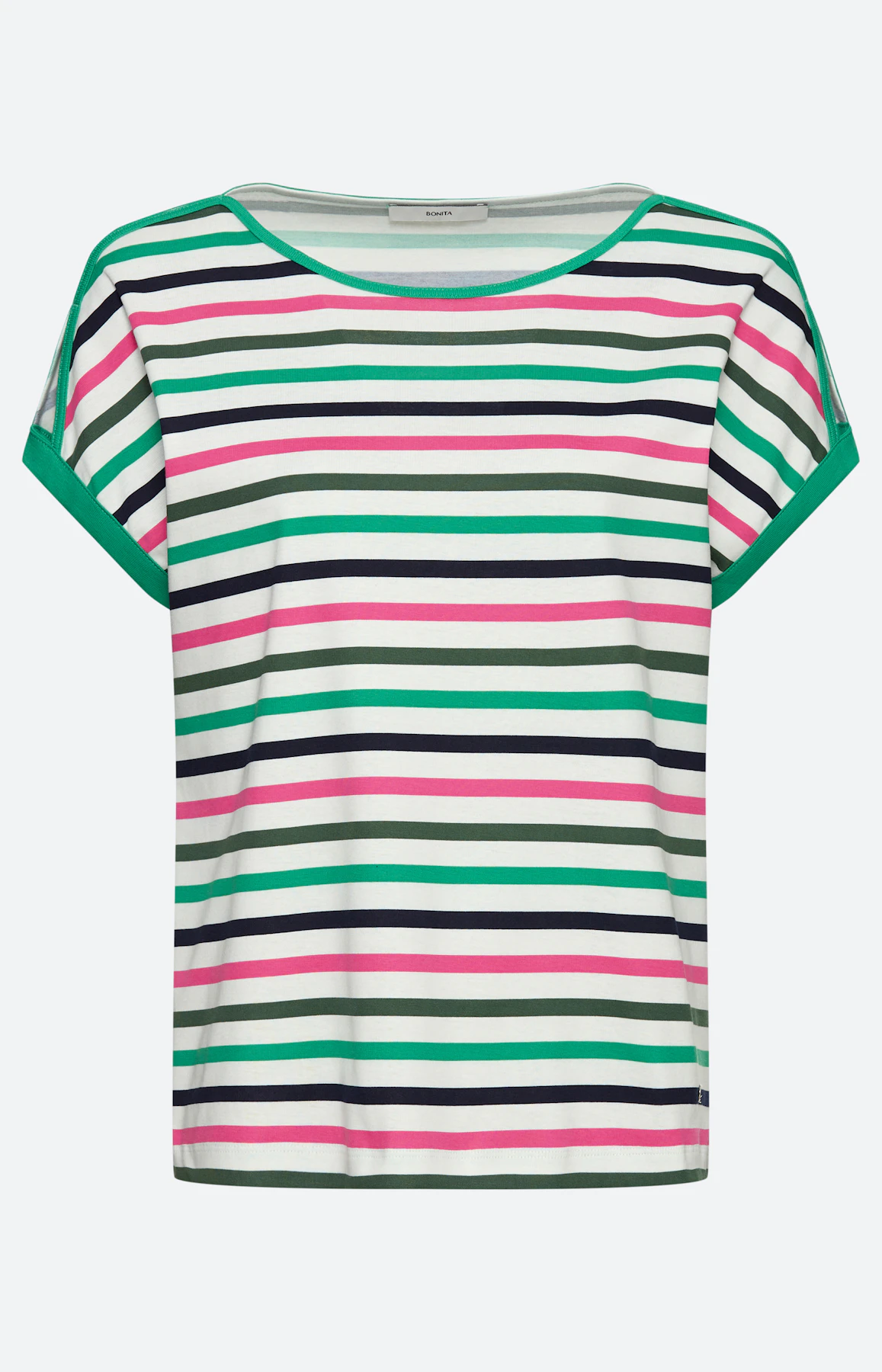 T-shirt met split in de mouwen, navy