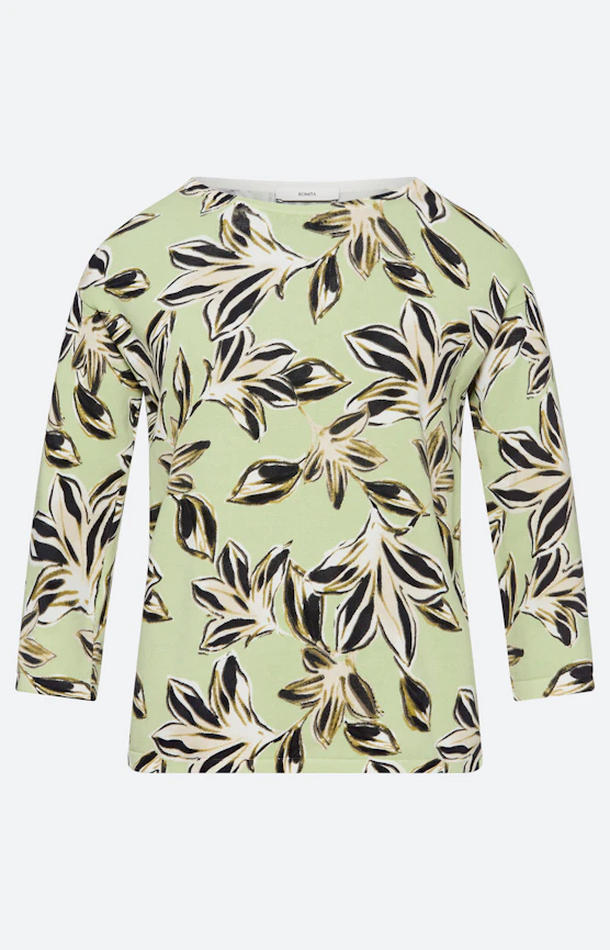 Pullover mit Blumenprint, pistazie