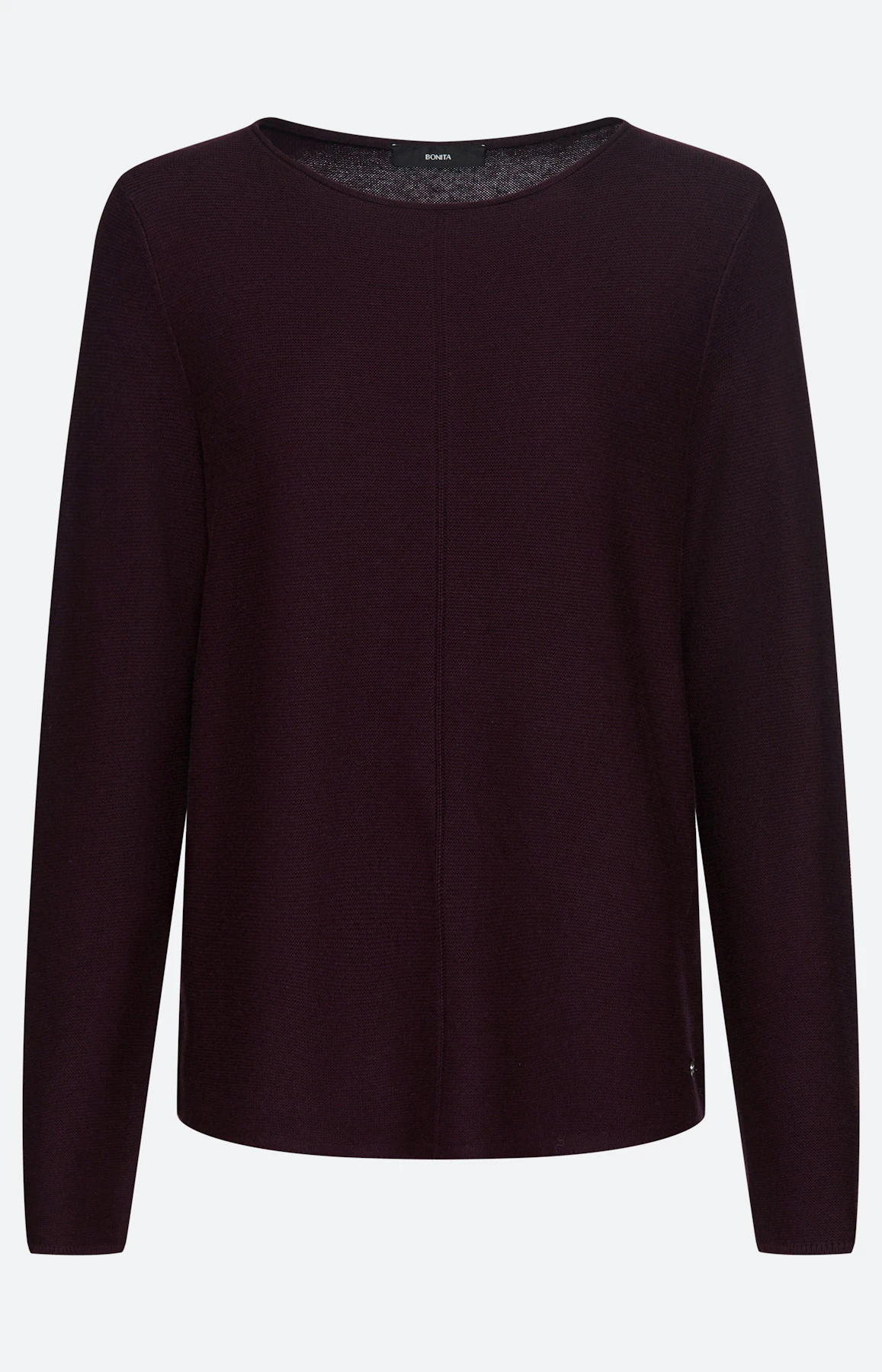 Trui in averechtbreisel, aubergine