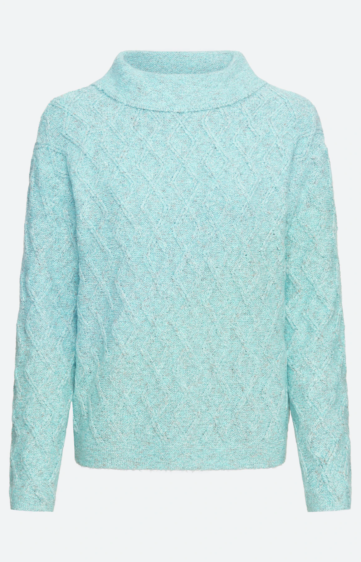 Trui met kabelmotief, mint