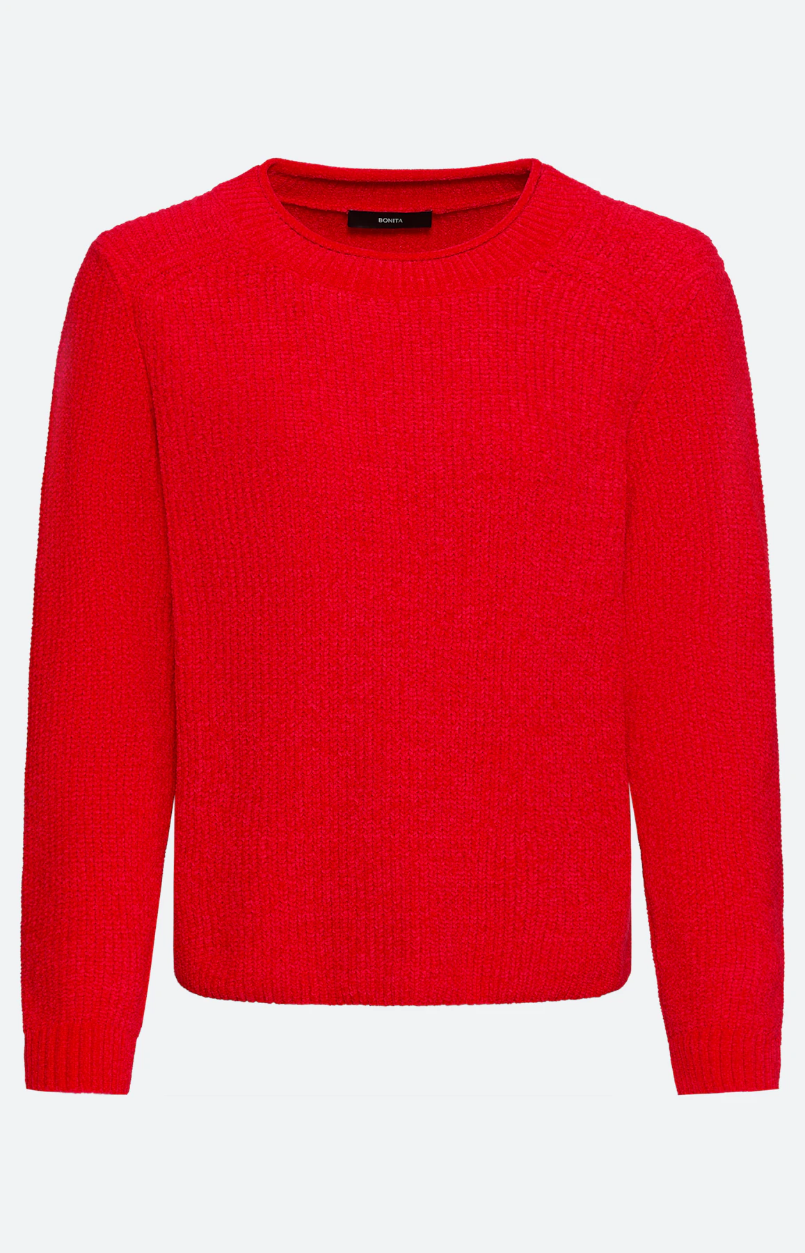 Trui van zacht garen, rood