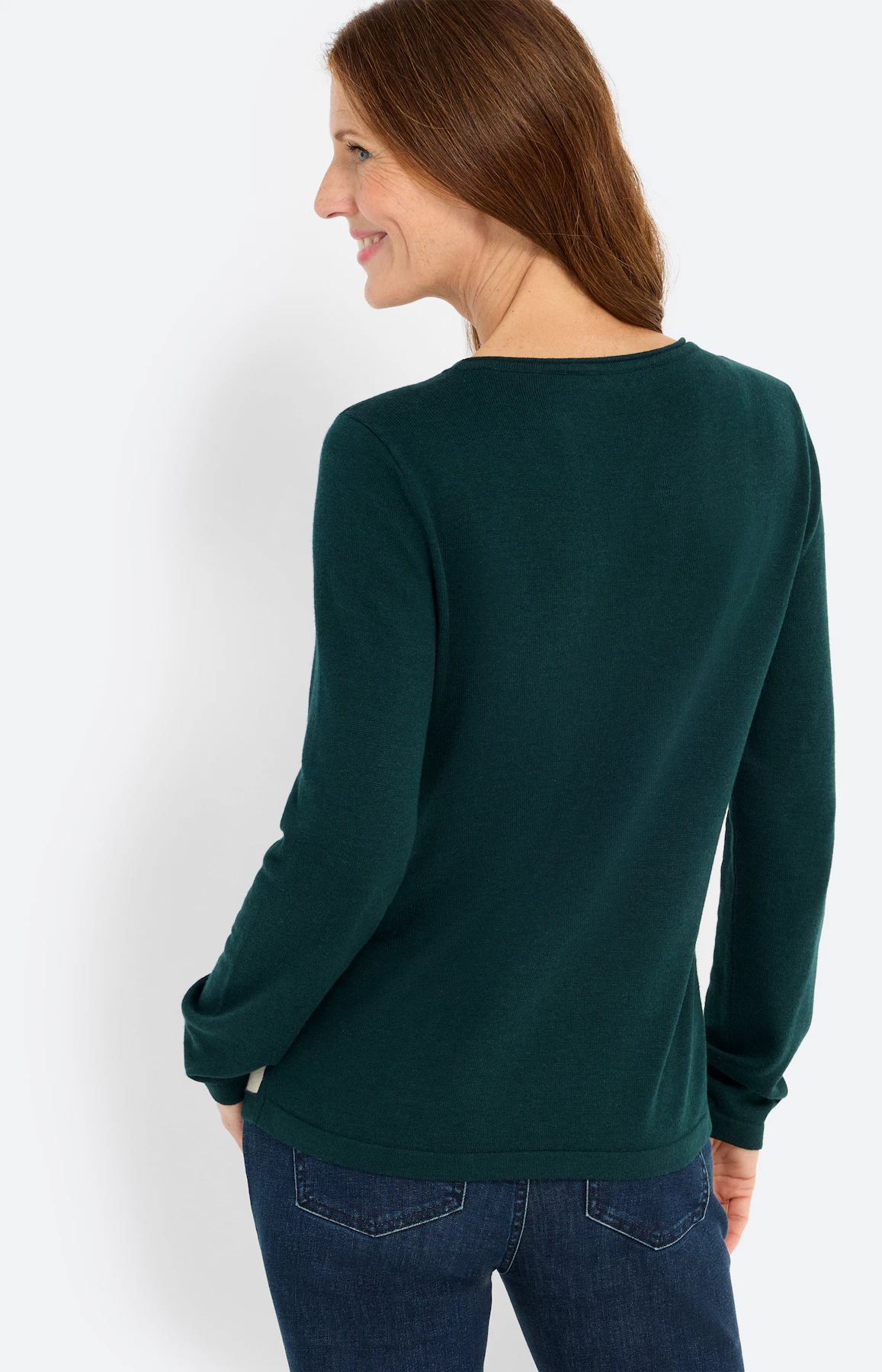 Trui met jacquardmotief, groen