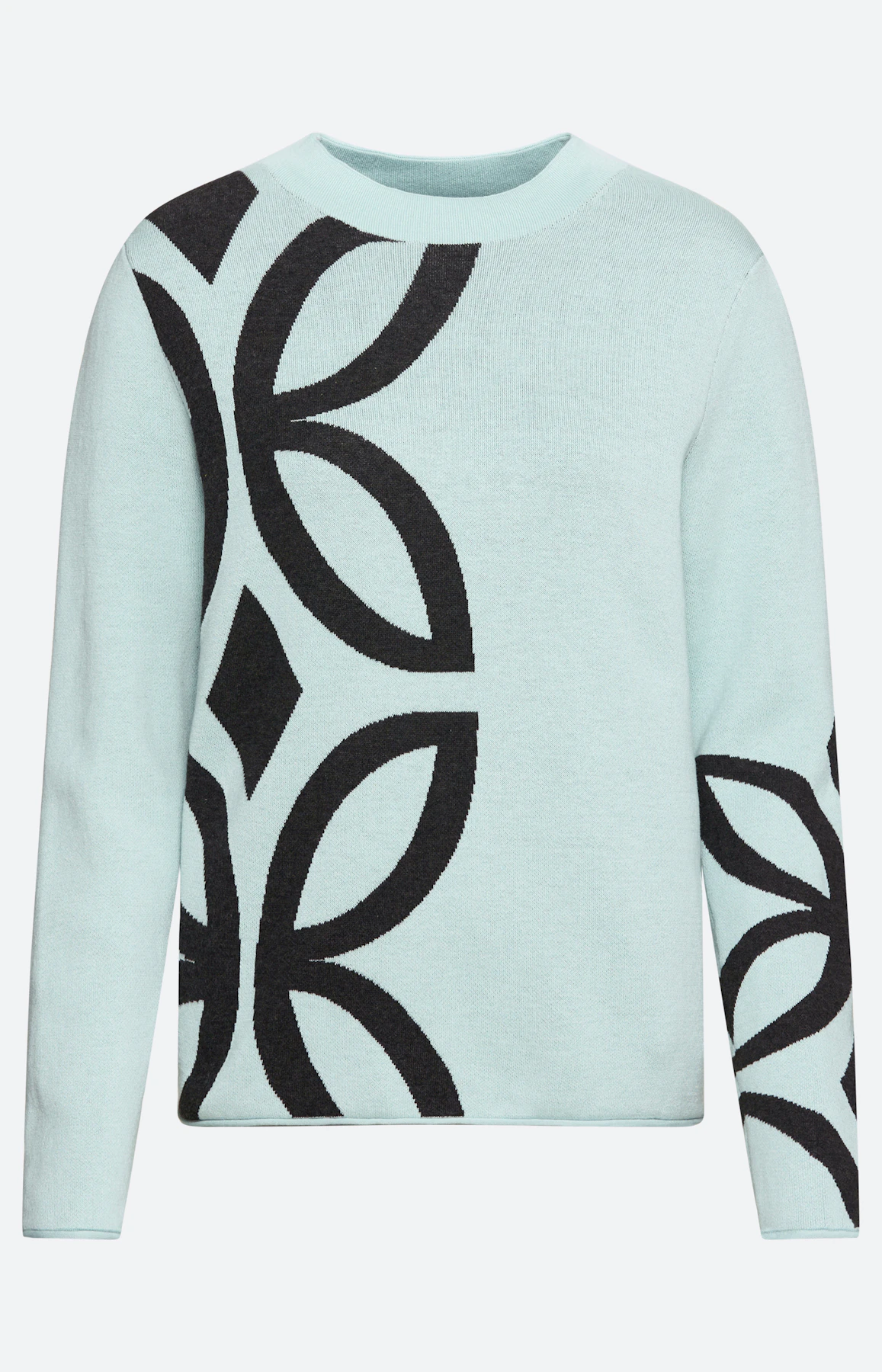 Trui met jacquardmotief, mint