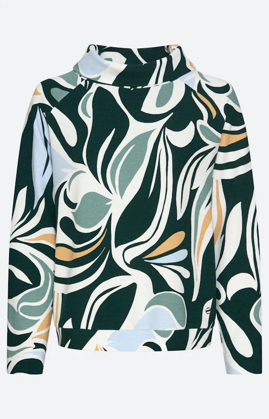 Sweatshirt mit All Over-Print, grün
