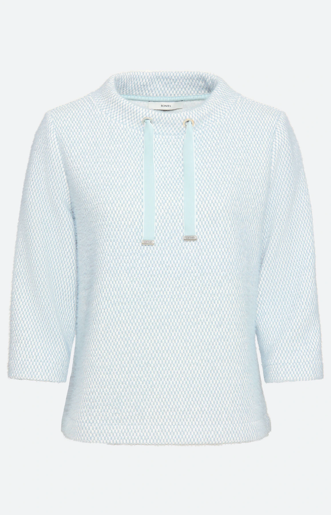 Sweatshirt met blouse-inzet, mint