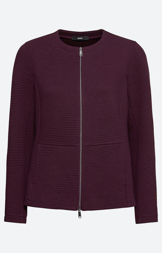 Blazer met structuur, aubergine