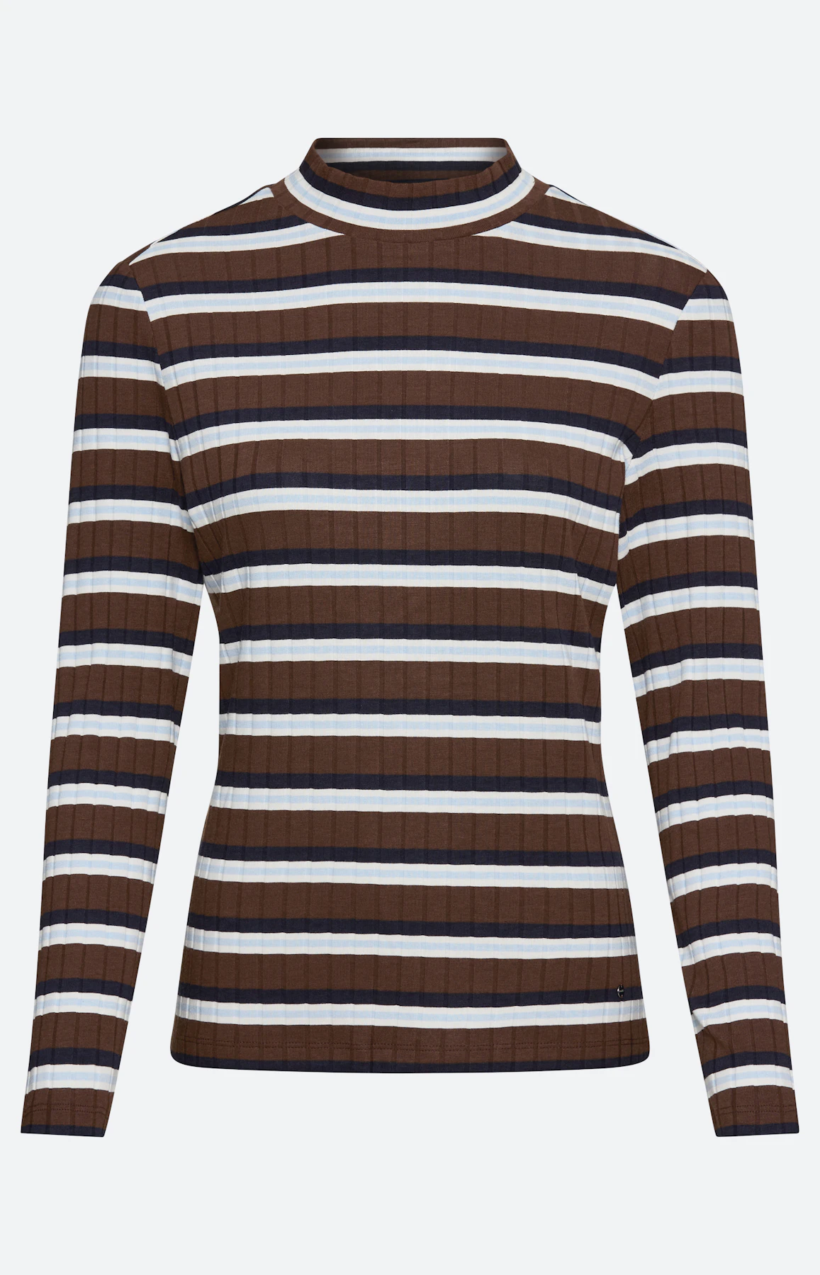 Shirt met streepdessin, bruin