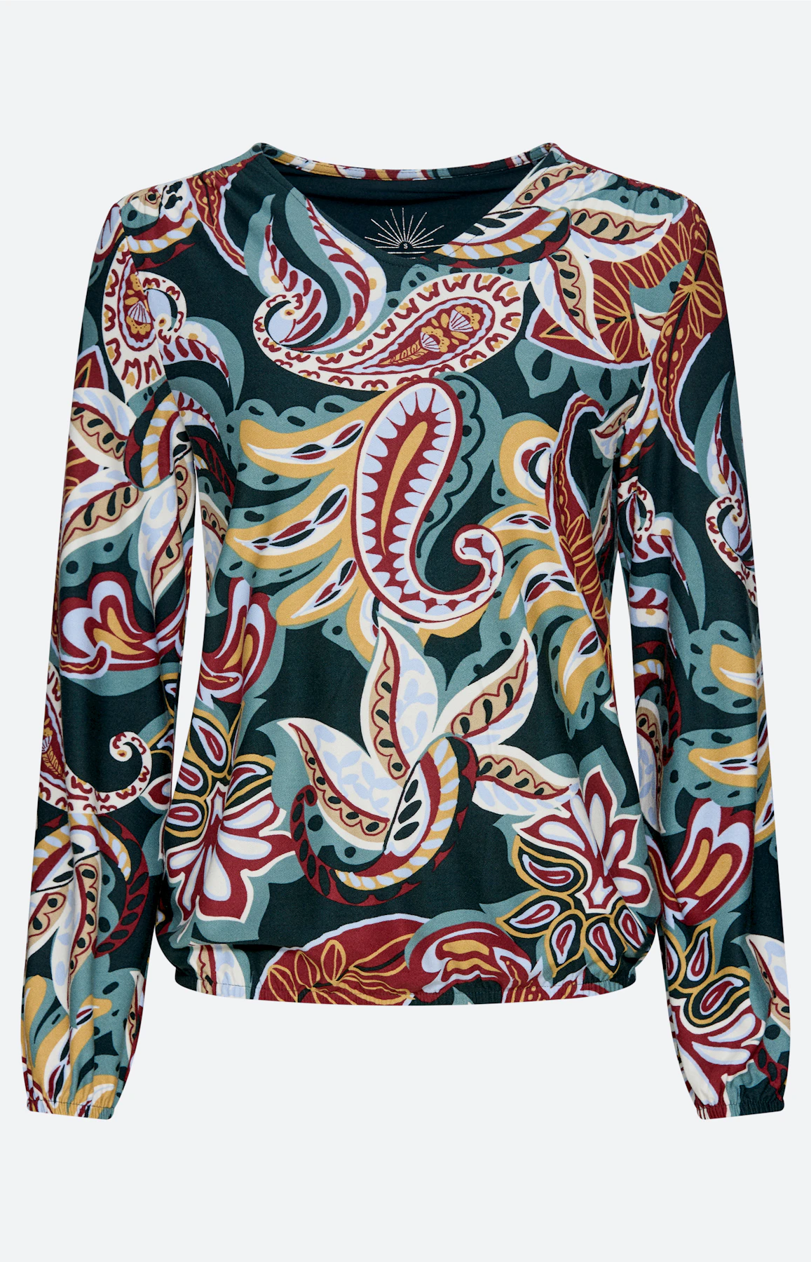 Shirt met print all-over, groen