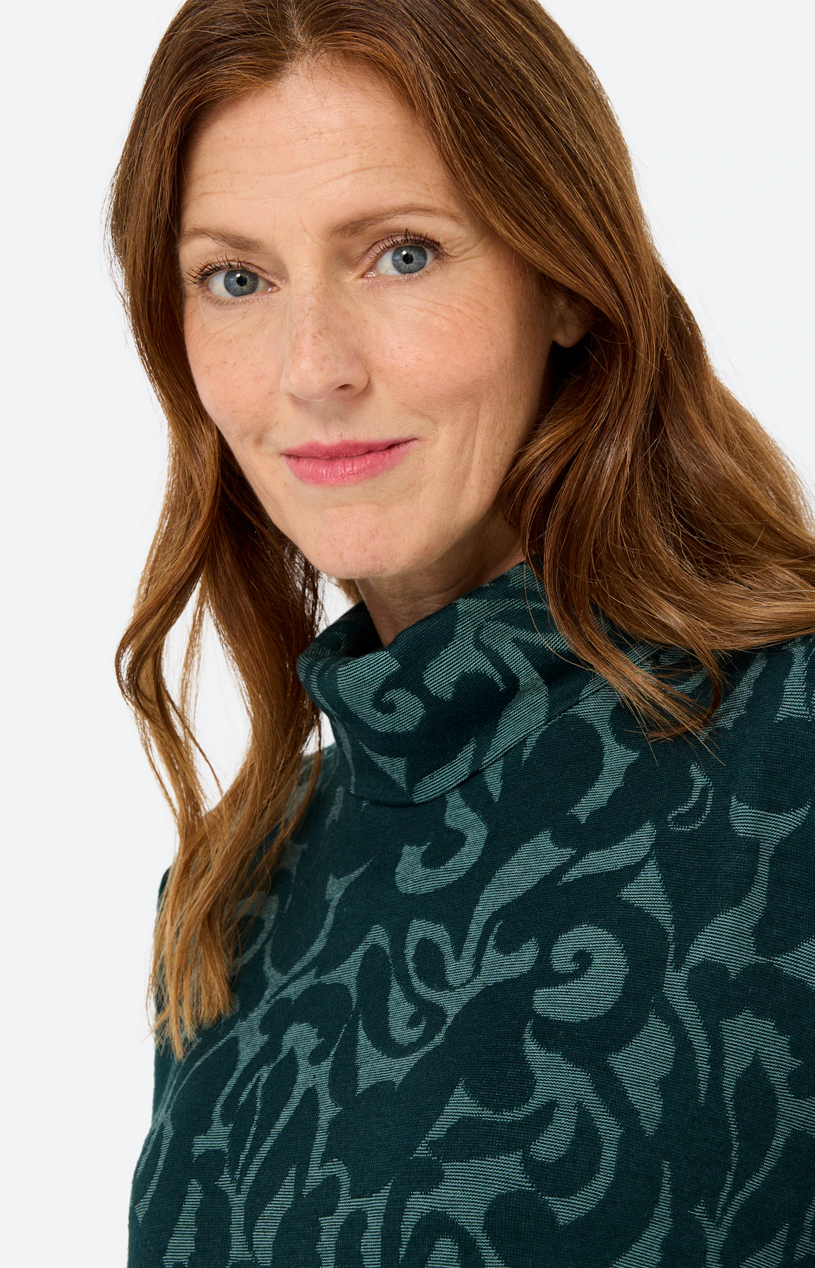 Shirt met all-over-motief, groen