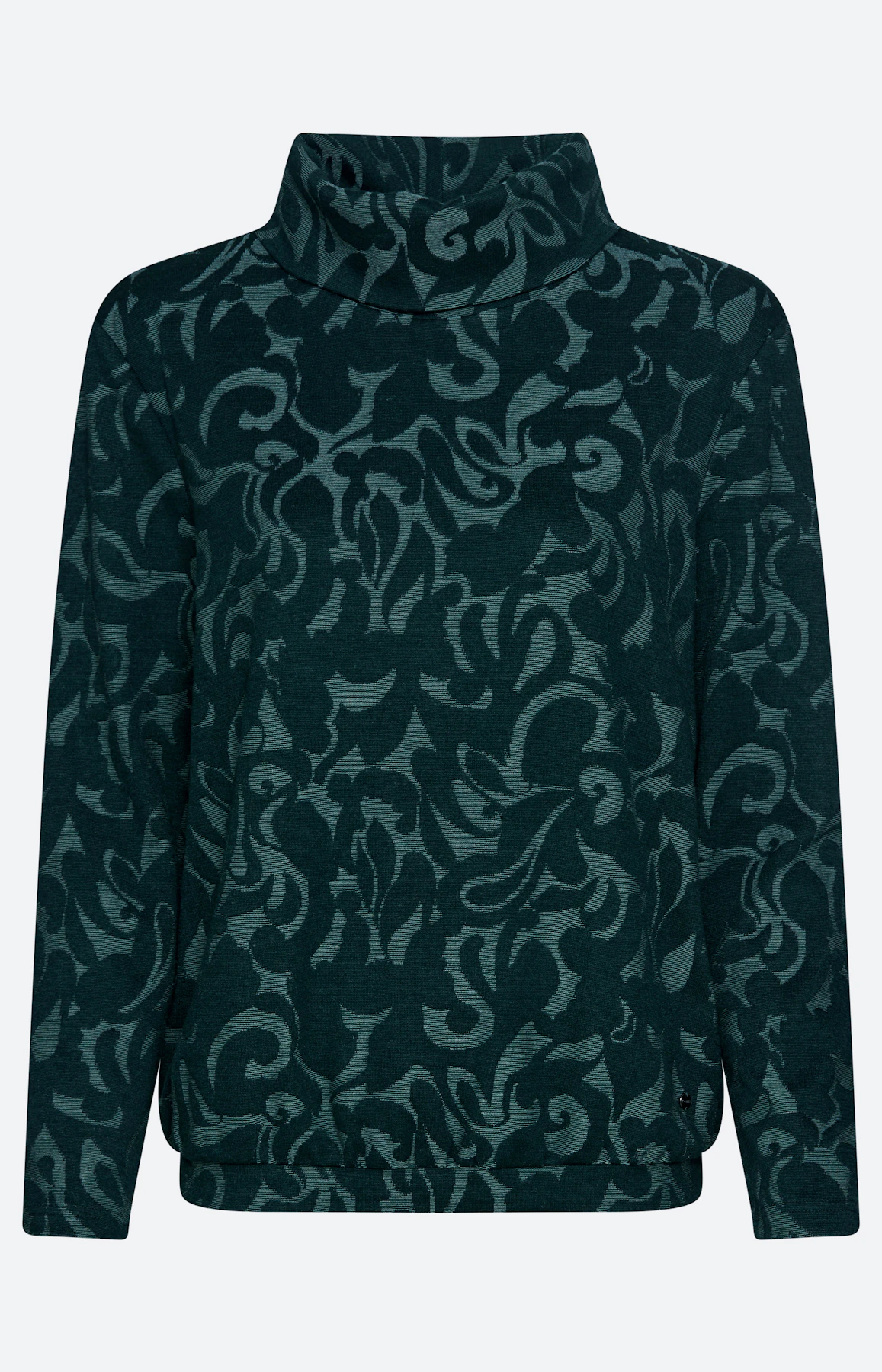Shirt met all-over-motief, groen
